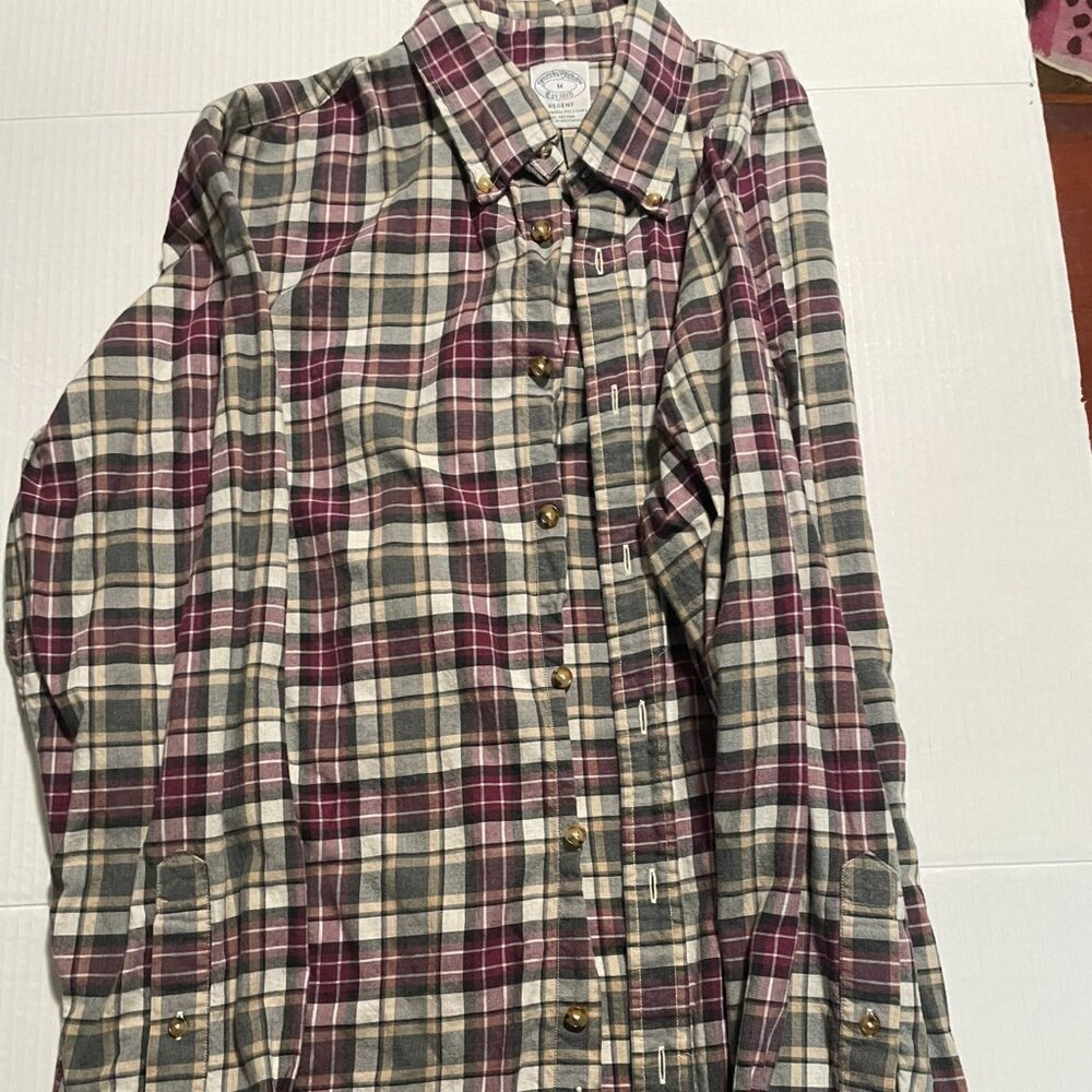 Brooks Brothers Regent Brown Red Plaid